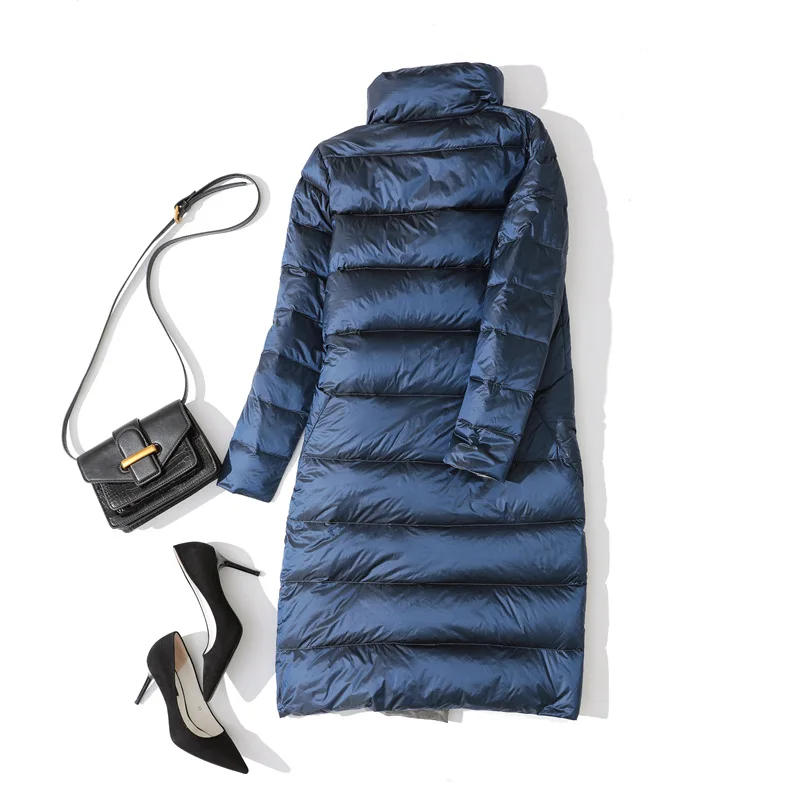 New White Over Sized Winter Coat Stand Collar OG0714