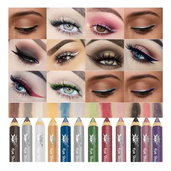 

New Hot 12 Colors Eyeshadow Stick Set Glitter Eyeshadow Sticks Long Lasting Waterproof Shimmer Eyeshadow -