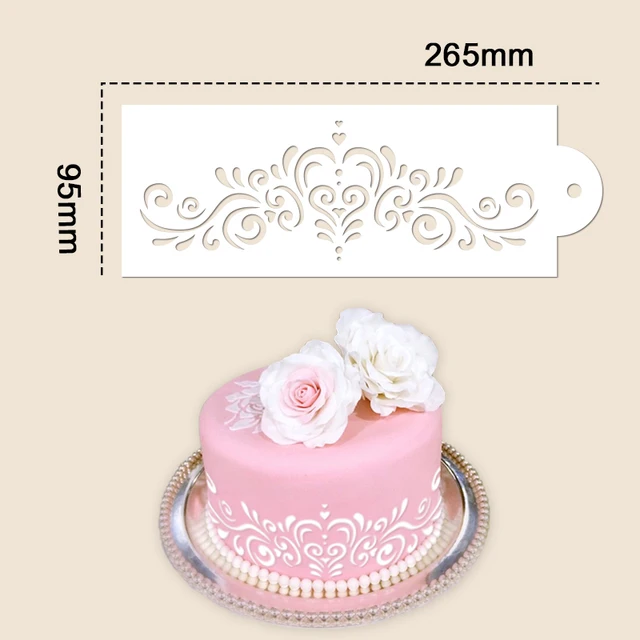 Krémhullám Totem Fondant Torta Sablon Penész Határ Csipke Dekoráció Cukrászdokrot Dekorációs Szerszám Kézműves Barkács Sütemény Újrafelhasználható - Image 2