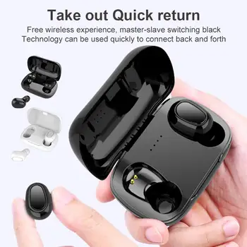 

TWS Wireless Earphones Bluetooth 5.0 HD Call Headphones Stereo Headset With Charging Case For Gym Running Sports