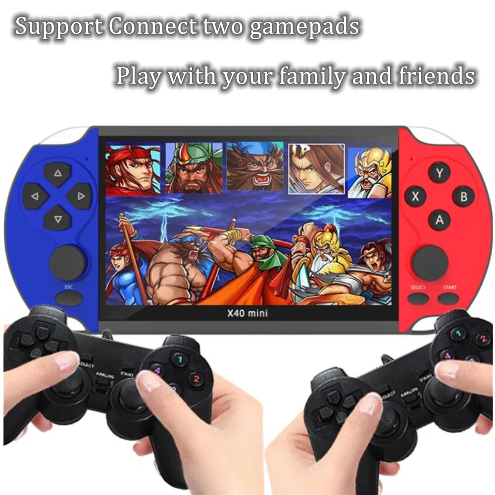 x40 mini video game 6.5inch 128 bits retro portable mini retro classic video game console handheld game player for Christmas gi