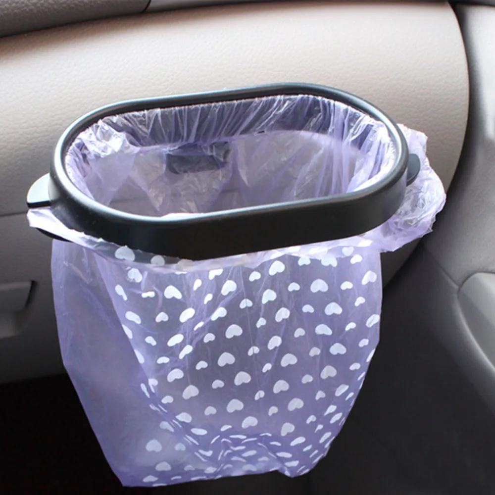Universal Trash frame Hanging for Car Automoboiles Bin Frame Auto Waste Bag Holder Plastic Organizer Box Accessories |