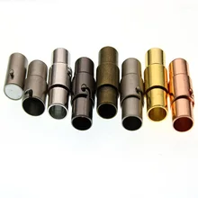 10 компл. Сильные магнитные замочки подходит 3 мм 4 мм 5 мм 6 мм 8 мм круглый кожаный шнур браслеты разъемы Заглушки для DIY ювелирных изделий