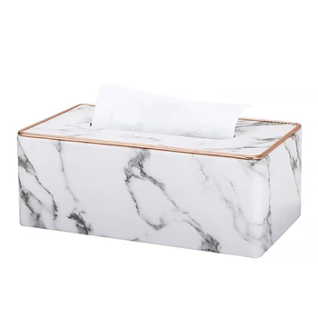 

Marble Ice Crack Pattern Leather Large Drawer Box Hotel Office Home Tissue Box Rectangular Leather Tissue Box Cover Holder