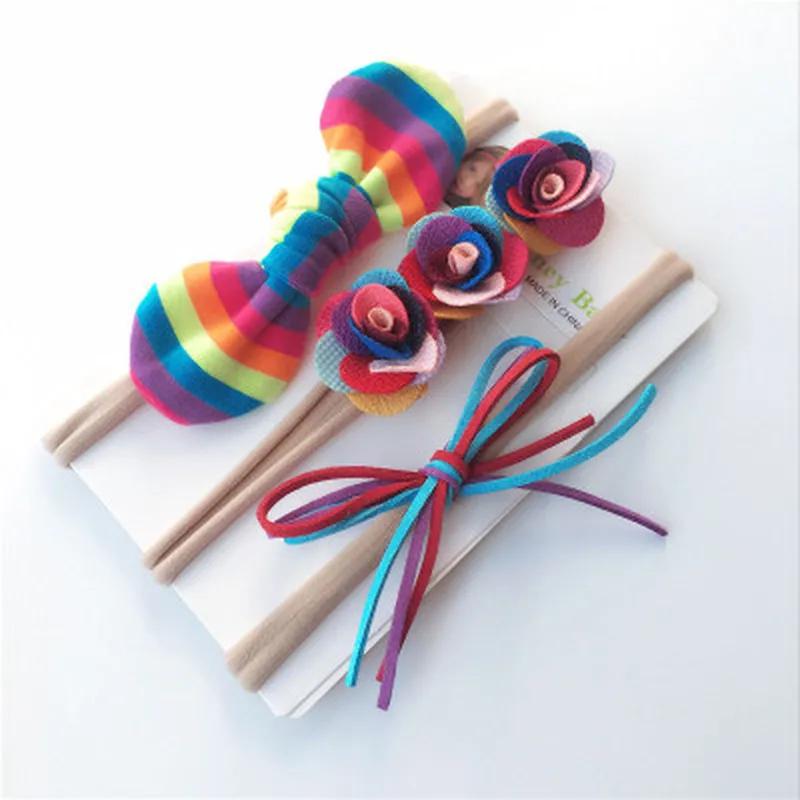 

Baby Girls Headband Multi Colors Bow Knot Head Bandage Kids Toddlers Headwear Hair Band Infant Clothing Accessories 3pcs set