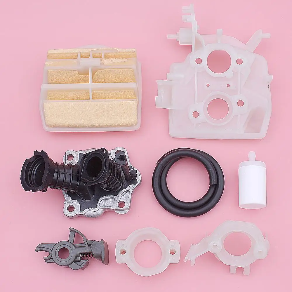 Filtro Aria Tubo Di Aspirazione Staffa Flangia Di Controllo A Parete Kit Per Husqvarna 445 450 Sega A Catena 544080803 544082301 Interruttore W Carbur