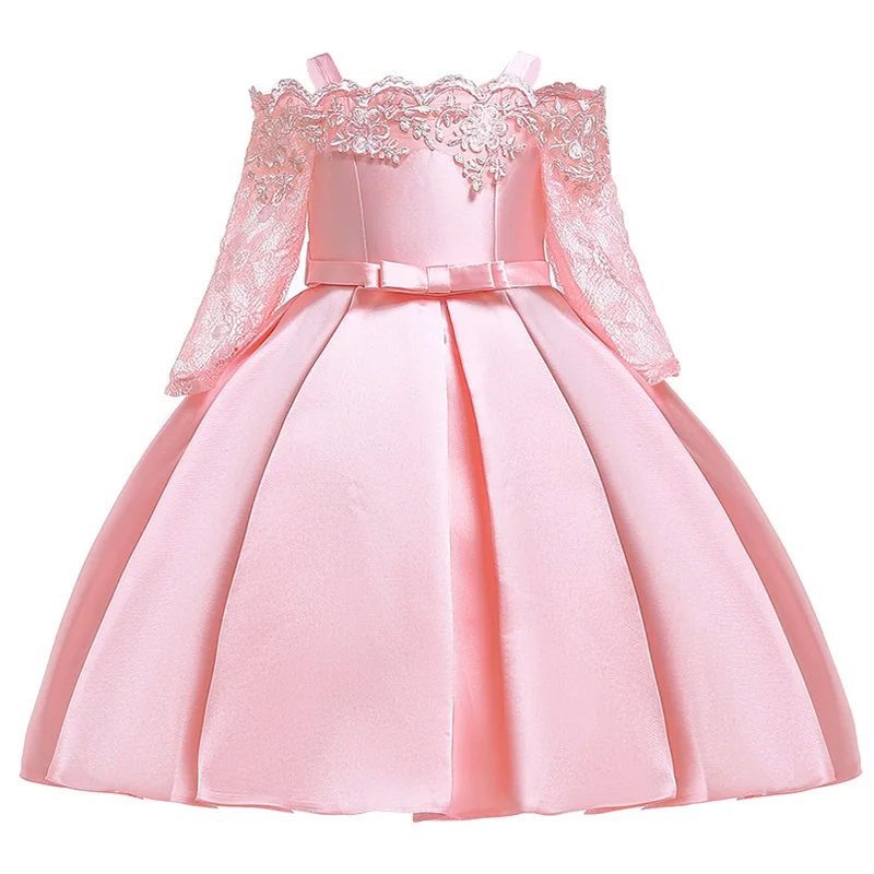 One Shoulder Princess Dress Kids Clothes For Girl Evening Wedding Party Gown Costume Children Clothing 3-10 Years Vestido