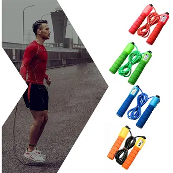 

Counting Skipping Adult Figure Skipping Length Can Be Adjusted Automatic Counting Meter Flexible Soft Plastic Rope 1 Pcs