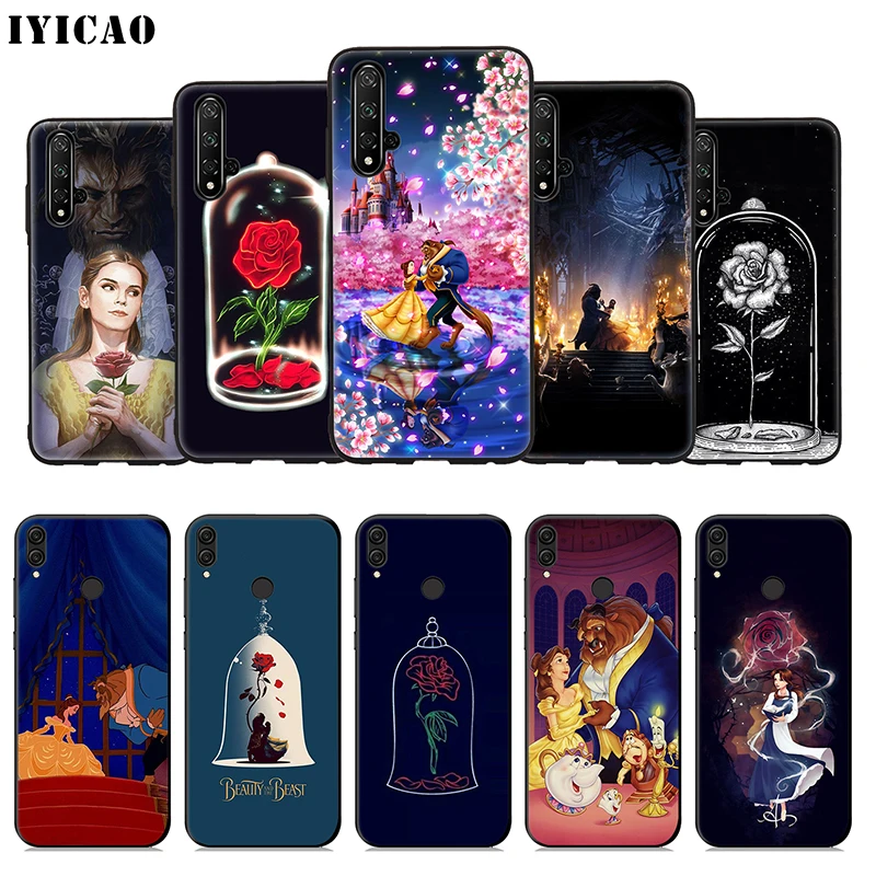 IYICAO Красавица и Чудовище мягкий чехол для huawei Honor 20 10 9X9 8X 8C 8 7X 7A 6A Lite рro вид