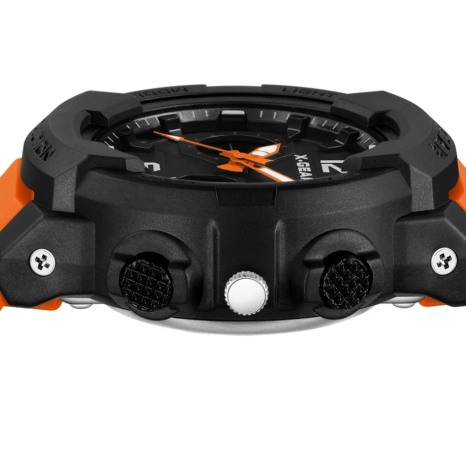 Tanie X GEAR kobieta zegarki wodoodporne różowe złoto sportowe zegarki damskie 952 zegar Casual różowy zegarek dziewczęcy kobiety zegarki kwarcowe LED