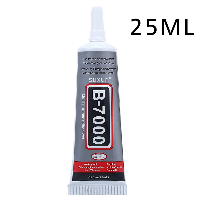 1pc B7000 25ml Rhinestone Glue Epoxy Resin Transparent Semifluid Super