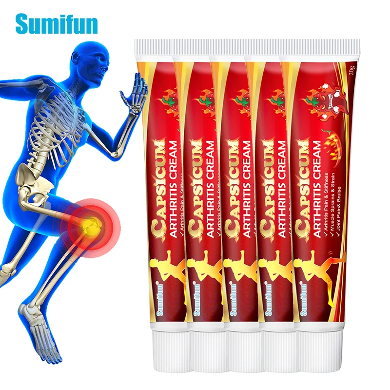 5pcsSumifunHotPepperCreamForRheumatoidArthritisjointKneePain