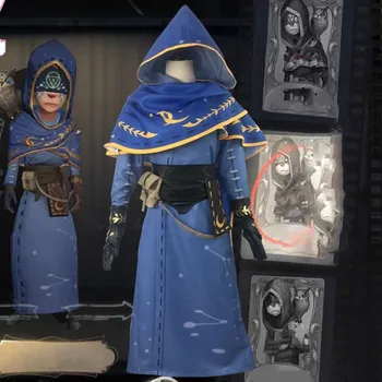 

Chinese Game Anime Cos IdentityV Cloak Capes Halloween Men Women Soothsayer Owl Cosplay Performance Party Costume Long Robes Hat