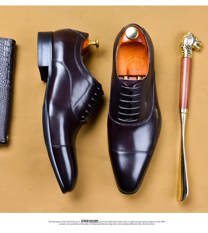 Летние мужские строгие туфли из натуральной кожи; мужские оксфорды; итальянские модельные туфли; коллекция года; свадебные туфли; Кожаные броги на шнурках