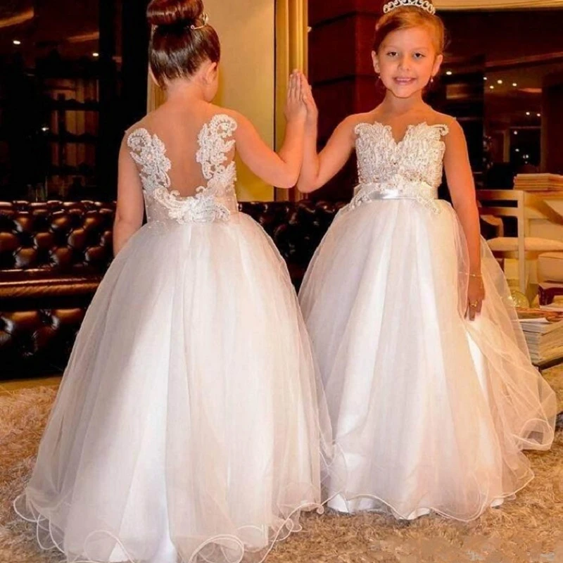 backless flower girl dress