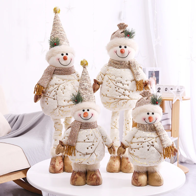 

GY Christmas Christmas Doll Mall Hotel Show Window Layout Retractable Doll Christmas Tree Scene Decoration Snowman Ornaments