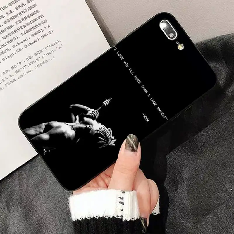 TOPLBPCS Rap Singer Xxxtentacion черный чехол для сотового телефона iPhone 8 7 6 6S Plus X 5S SE 2020 XR 11 12 pro XS