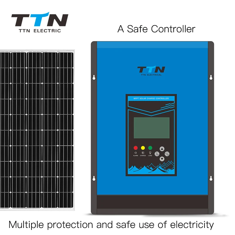 Solar da Carga de Mppt do Controlador Ampères do Inversor Solar da Bateria do Sistema do pv de Ttn Controlador 48v 80 4500w 12v - 24v 36v Cheap Controladores solares
