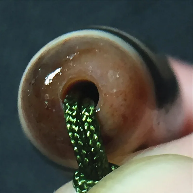 191010-5 Collectable Tibetan Dzi Beads Amulet Beads 4 Eyes with Cinnabar DIY Fine Jewelry Beads Natural Agate Materials