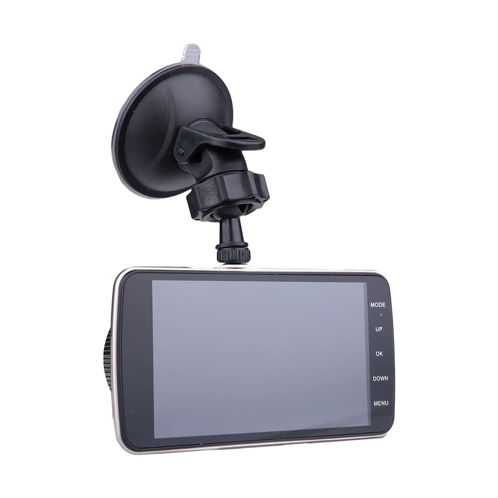 Vehemo 4.0" Inch 1080P Car DVR Dash Cam Driving Recorder Dual Silver+ Black Camera Lens Car Camera Recorder Vehicle Video