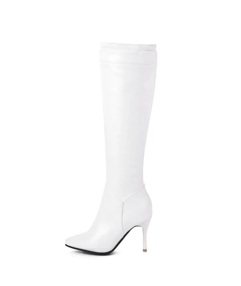 Big Size 11 12 13 14 Women Long Boots Woman Over The Knee Boot Side zipper Thin heels and high Knight boots | Обувь