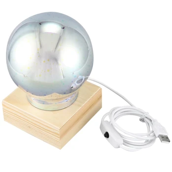 

Wood Colorful 3D Light ic Projector Ball 3D Lamp USB Power Supply Bedroom Atmosphere Night Light Sky Table Lamp
