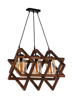 

BERLIN WOOD 3 PCS SARKIT WALNUT AVİZE LIGHTING FIXTURE LIGHT BRIGHT DECOR ORNAMENT CEILING LAMP INDOOR THE lighting