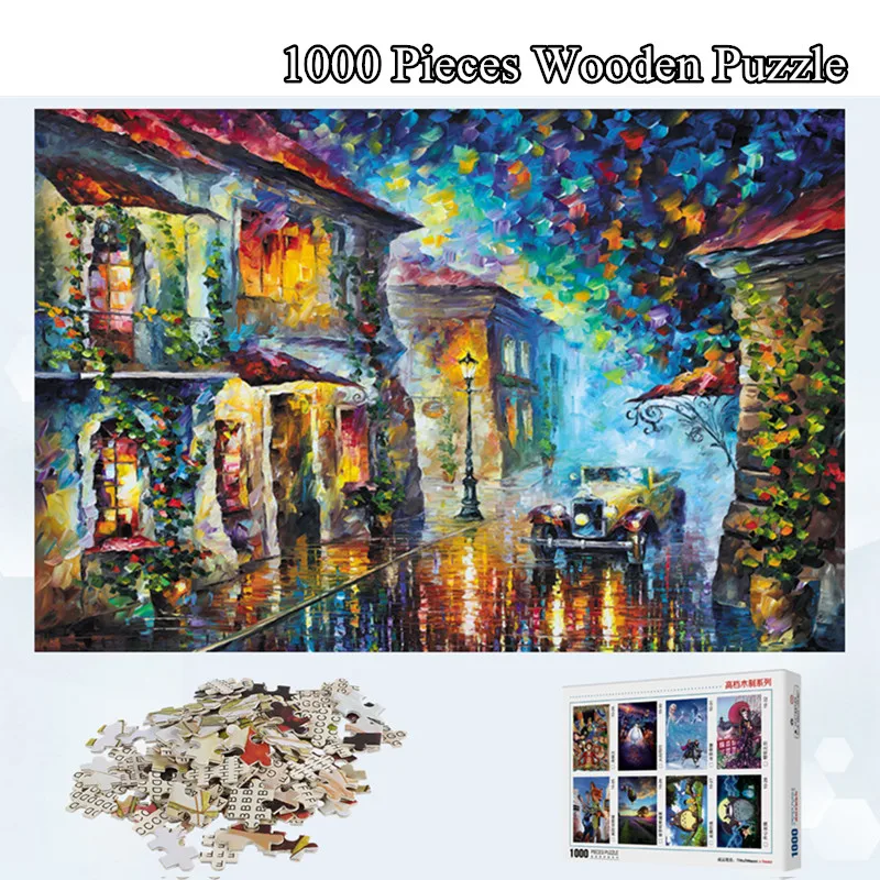 

1000 Pieces Wooden Puzzle Landscape Jigsaw Puzzles for Adult Children Gift