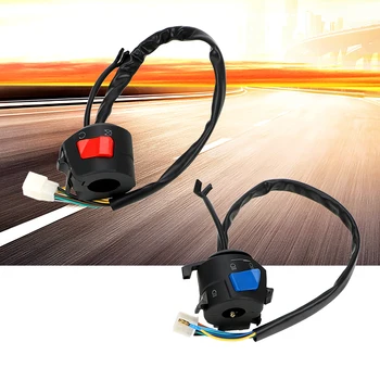 

Handlebar Switch 2Pcs/set Switch Assembly Horn Turn Signal Headlight Motorcycle Switch Motorcycle Parts Electrical Start Contol