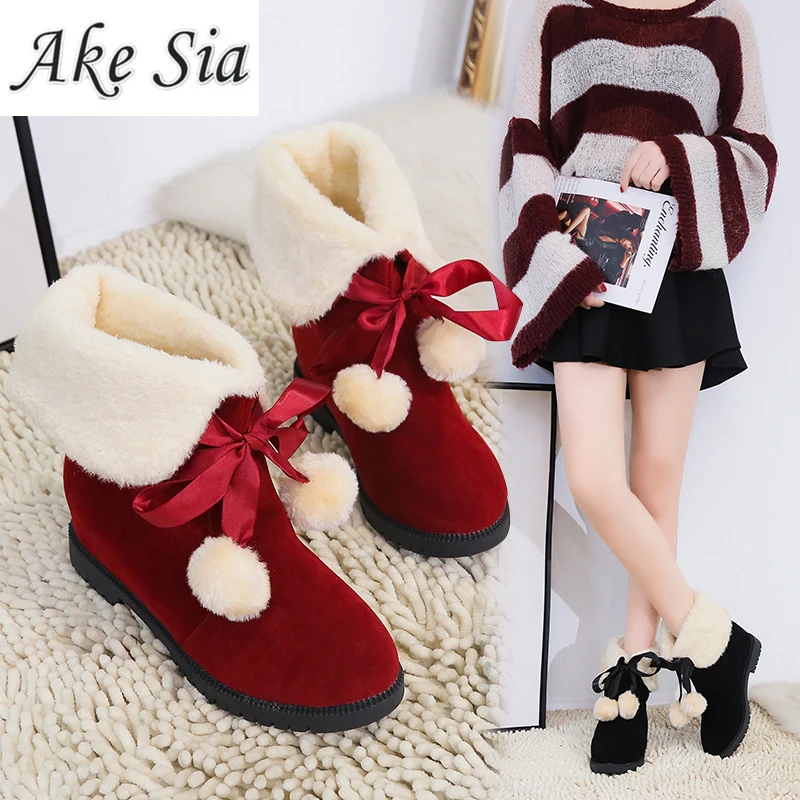 

Snow Boots Winter Ankle Boots Women Shoes Boots Fashion Shoes Slip-On Classics Pleated Solid color High-heeled shoes