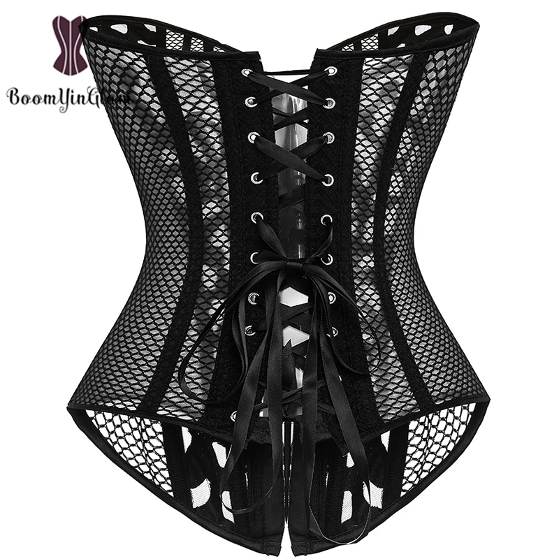 Plus Size XS To 6XL Waist Trainer Corset Overbust Women Body Shape Wear With G String