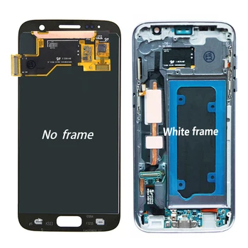 

Original SUPER AMOLED 5.1'' LCD Replacement with Frame for SAMSUNG Galaxy S7 Display G930 G930F Touch Screen Digitizer Assembly