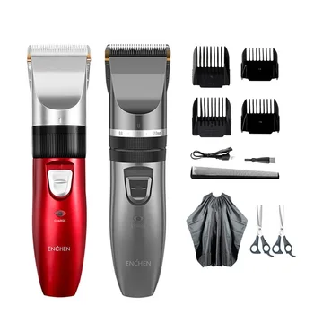 

Electric Hair Trimmer Men Clipper Adult USB Rechargeable Ceramic Cutting Head Hair Cutter Length Adjusted Home Clipper USB