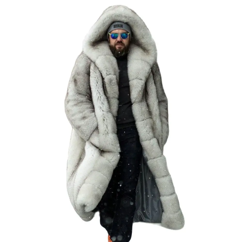 Fashion Long Real Fox Fur Coat With Big Hood Thick Warm Fur Overcoat For  Men Outwear 2022 Winter New Genuine Fox Fur Coats Man - Real Fur -  AliExpress