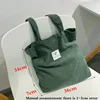 Canvas Corduroy Shoulder Shopping Bags for Women Shopper Daily Handbag Female Environmental Storage Reusable Foldable Totes Bags ► Photo 3/6