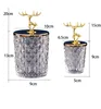 Golden Elk Glass Bottle Animal Decorative Candy Glass Jars with Lids Sugar Dried Fruit Tanks Coffee Table Desktop Storage Jar 5