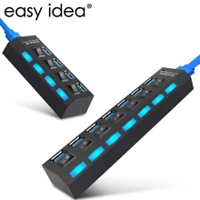 Usb-хаб USB разветвитель Мульти USB C концентратор 3,0 несколько 4 портов type C Hab с адаптером питания Компьютерные аксессуары USB 2,0 концентратор для ПК