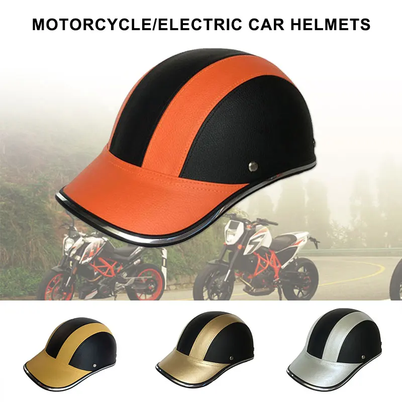 Baseball Cap ABS+PU Hats Crashworthy Anti-Vibration 30-46cm 4 Colors Sports Safety Hat Riding Helmet Durable Outdoor