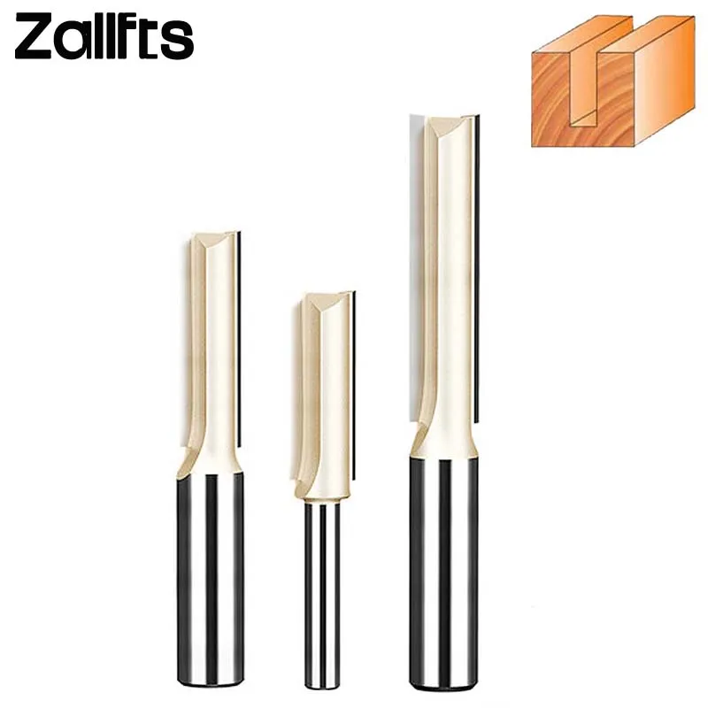 

Tideway 1/2" Shank Length 2 Flute Straight Bit Woodworking Tools Router Bit For Wood Tungsten Carbide Endmill Milling Cutter