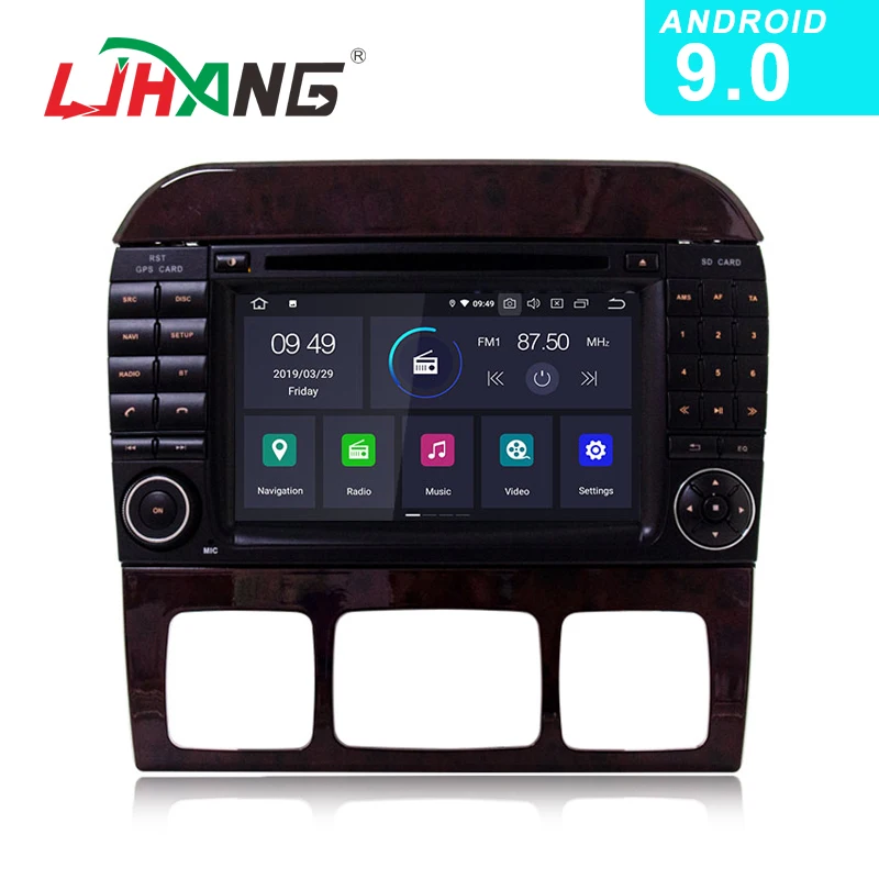 

LJHANG Car DVD Player Android 9.0 For Mercedes Benz W220 W215 S280 S320 S350 S400 S Class 2 Din Car Radio Multimedia Stereo WIFI