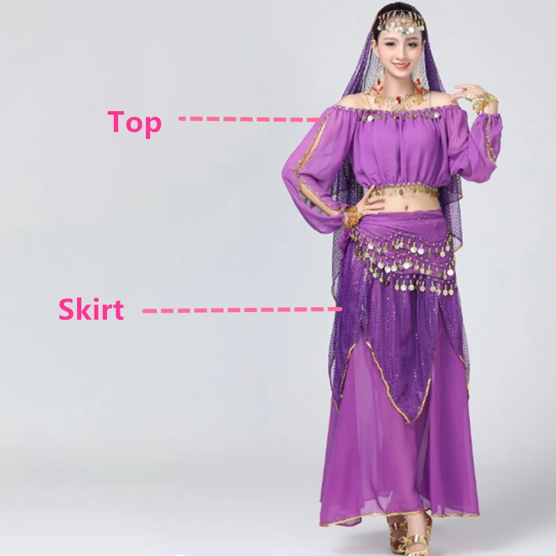 Trajes de danza Oriental, conjunto de traje de danza del vientre folclórica  china, trajes de baile de bollwood, trajes de danza del vientre baratos  KK790 S - AliExpress