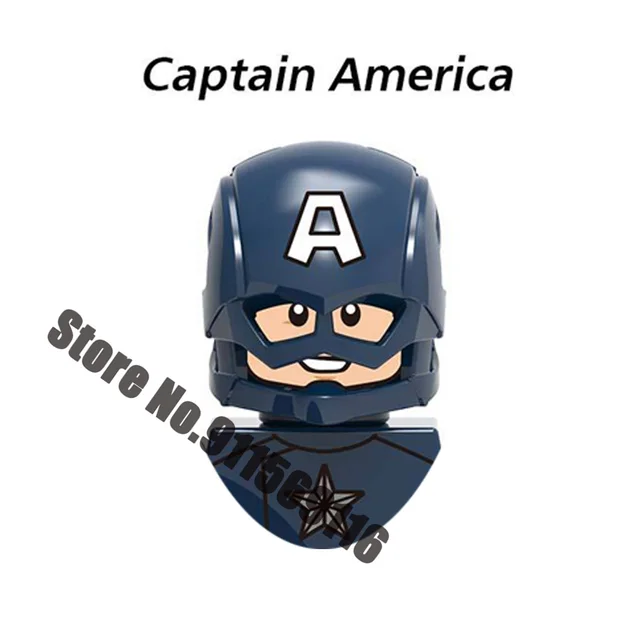 Superhero Building blocks Loki Sylvie Iron Man Spiderman Hulk Thor Captain America Venom Groot Thanos Vision Falcon Deadpool Toy A-X1271