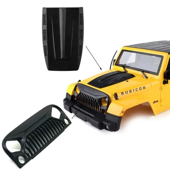 

Air Inlet Grille Front Face & Engine Hood for 1/10 RC Rock Crawler Axial SCX10