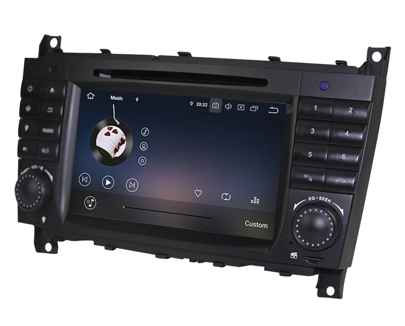 Cheap 4+64G Android 9.0 DSP 4G 2 DIN Car DVD GPS For Mercedes/Benz W203 W209 W219 A-Class A160 C-Class C180 C200 CLK200 radio stereo 11