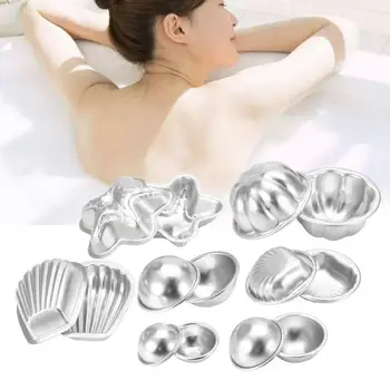 

Bath Bombs Handmade Aluminium Alloy Bath Bomb Molds Fizzy Crafting DIY Cake Mould Tools Bath Accessories