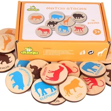 16 шт./компл. детская Шахматная забавные Монтессори Развивающие деревянные игрушки для детей Детское обучение английский язык игры для детей, подарки