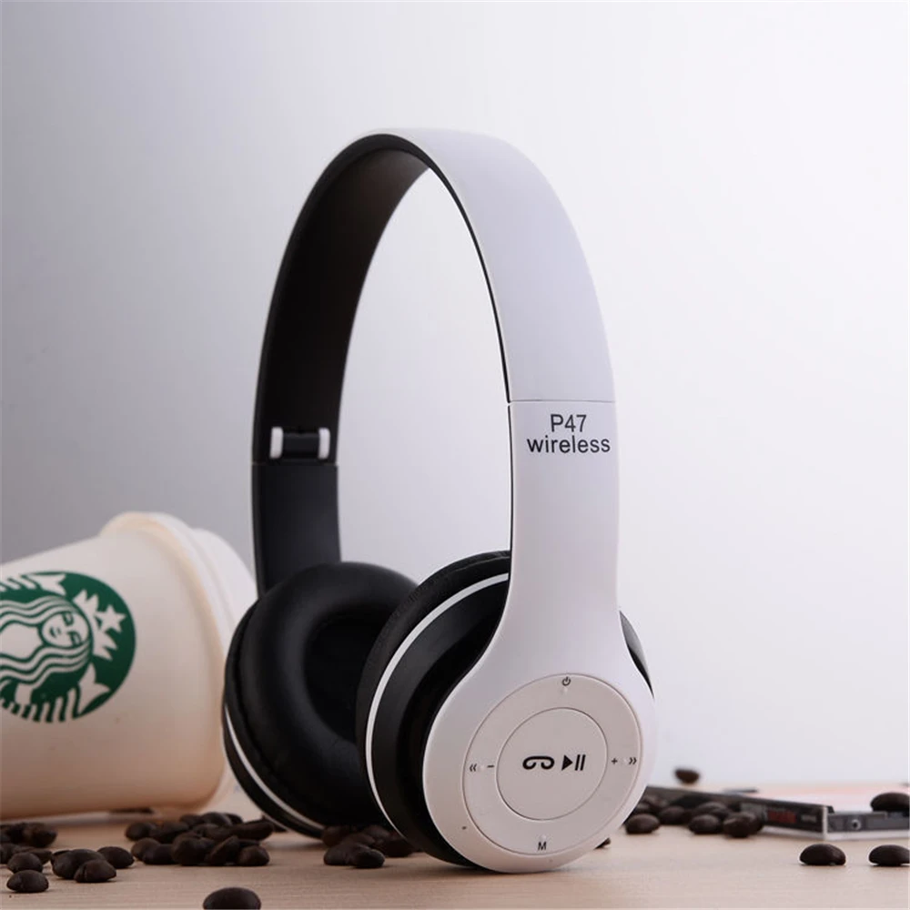 Bluetooth V5 0 Wireless Headphones Ear Foldable Stereo Noise Cancelling Headset