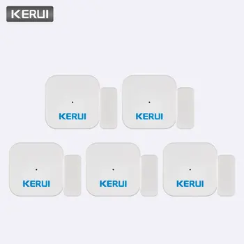 

KERUI 5ps D028 Smart Home Security Portable Anti-Tamper Burglar Alarm Window Door Sensor Detector Alarm System Controller