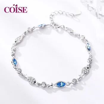 

S925 Silver Fashion Temperament Simple Fish Bracelet