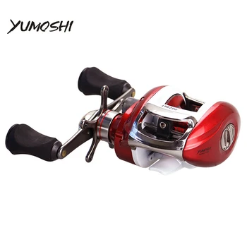 

YUMOSHI New Right or Left Baitcasting Reel baitcast reel full metal 12+1BB 6.2:1 Bait Casting Fishing Reel Magnetic Brake LPB